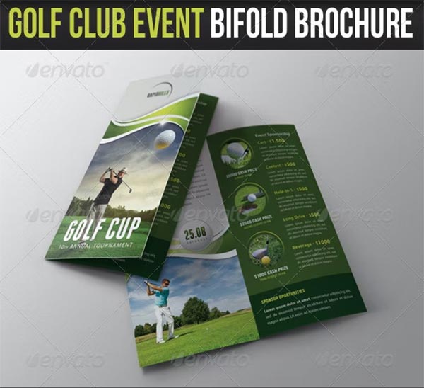 Golf Cup Event Bifold Brochure
