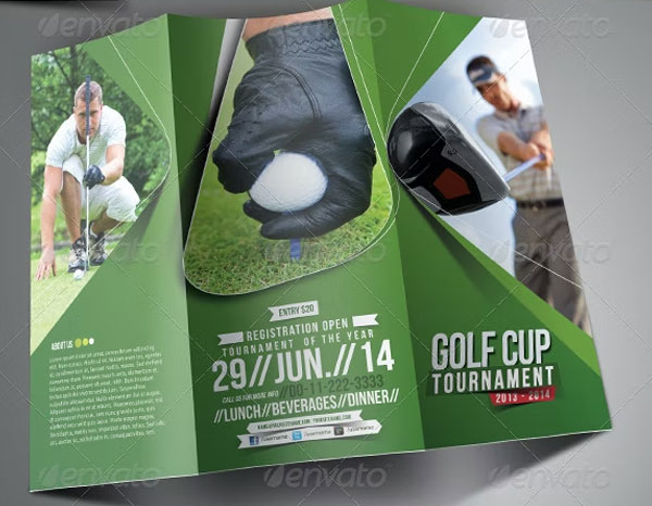 Golf Event Brochure Template
