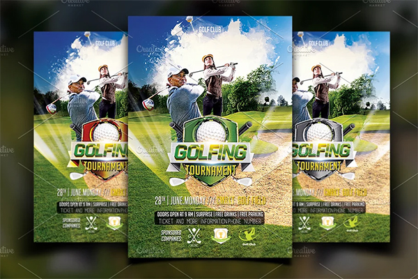 Golf Tournament PSD Brochure Template