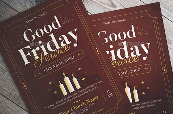 Good Friday Flyer Template PSD Design