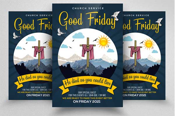 Good Friday Flyer and Poster Templates
