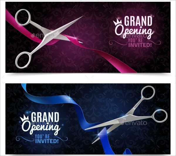 Grand Opening Event Banner PSD Template