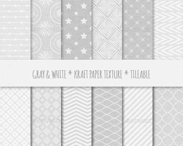 Gray Kraft Paper Texture Seamless Patterns