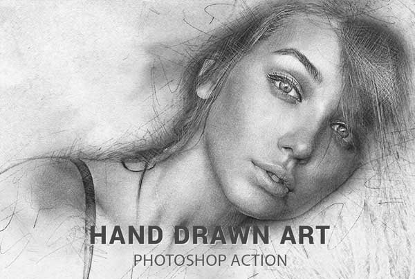 Hand Drawn Art Project Photoshop Action