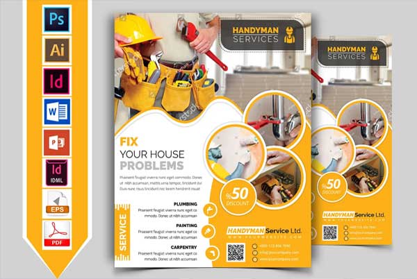 Handyman & Plumber Service Flyer