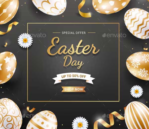 Happy Easter Day Background Design