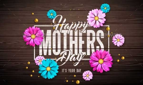 Happy Mother's Day Greeting Card Design