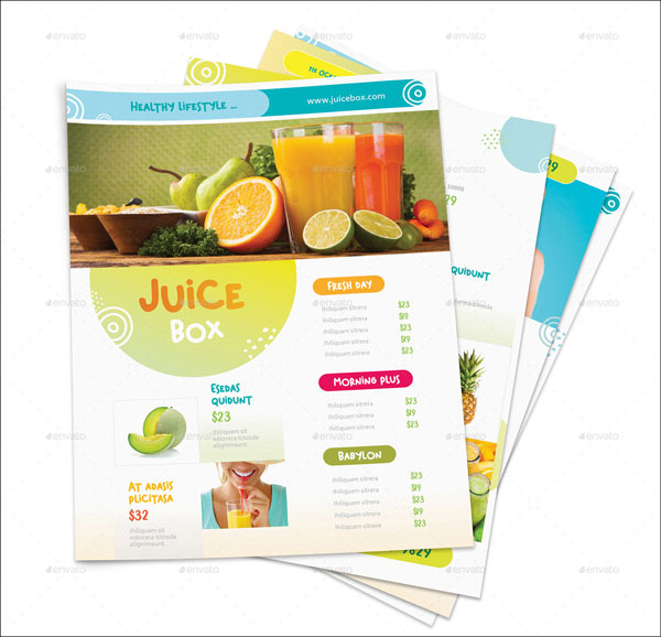 Healthy Drink Food Cafe Flyer