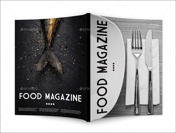 Healthy Food Magazine Design Template