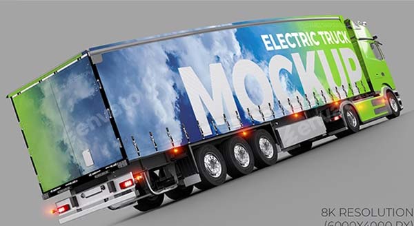 Heavy Tow Truck Wrap Mockup