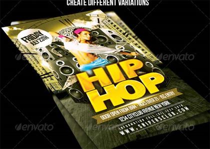 Hip Hop Modern Flyer Template