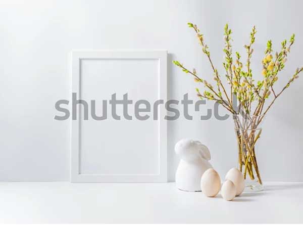 Home Interior With Easter Decor