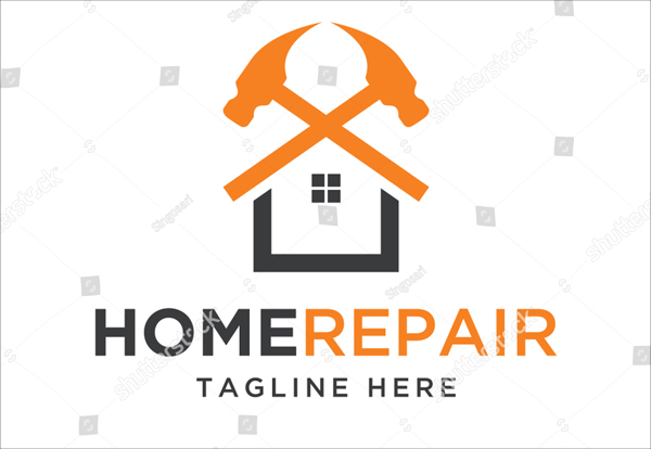 Home Repair, Construction Design Logo Template