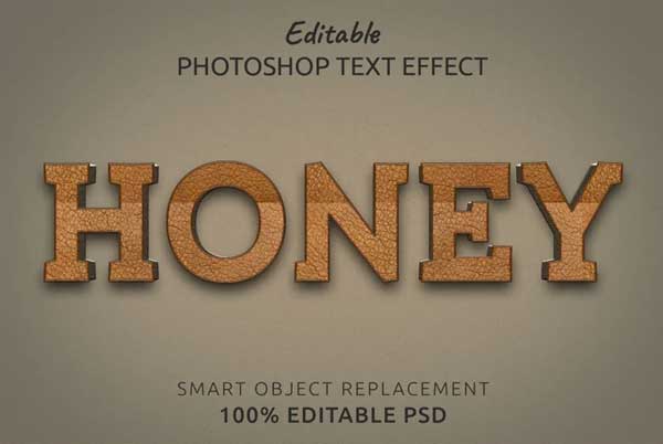 Honey Text Style Effect