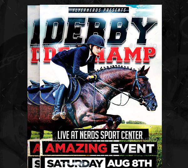 Horse Racing Championships Flyer Template