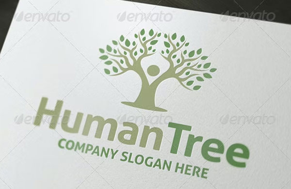 Human Tree Logo Designs