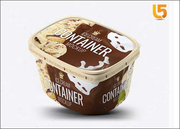 Ice Cream Container MockUp