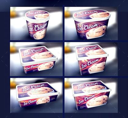 Ice Cream Packaging Mockup