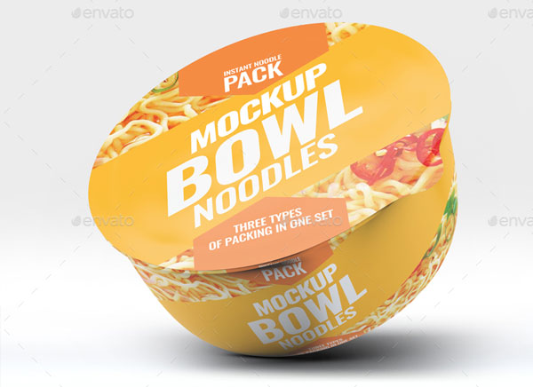 Instant Food Bowl Mockup