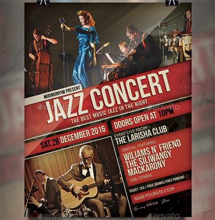 Jazz Concert Flyer & Poster Template
