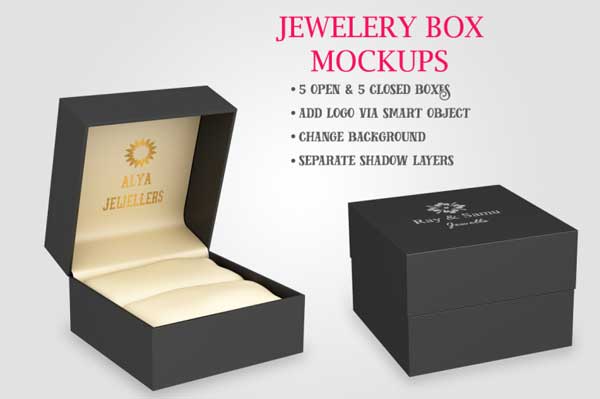 Jewelry Box Mockups Bundle