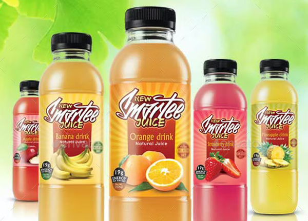 Juice Bottle Label