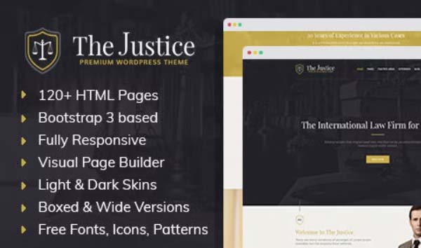 Justice HTML Template