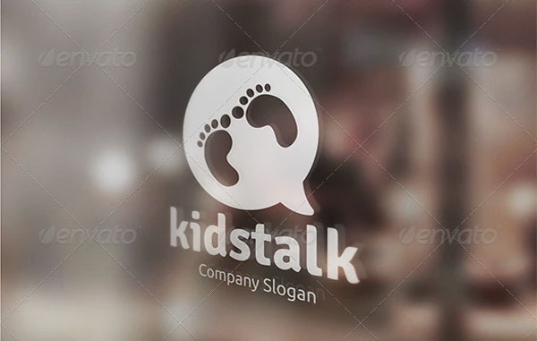 Kids Care Talk Logo Templates