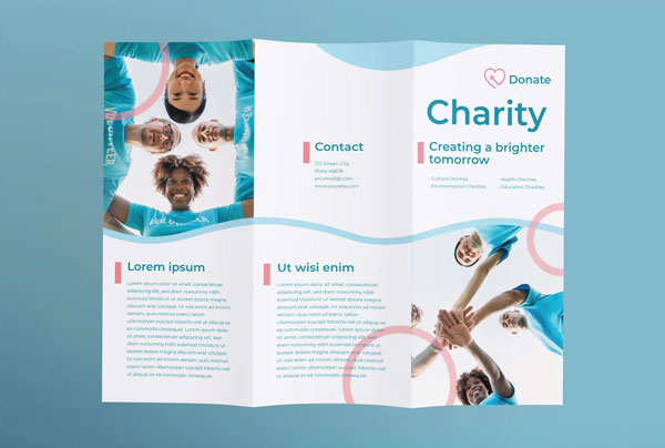 Kids Charity Brochure Trifold Design