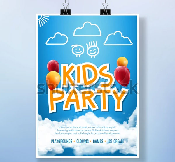 Kids Party Event Flyer