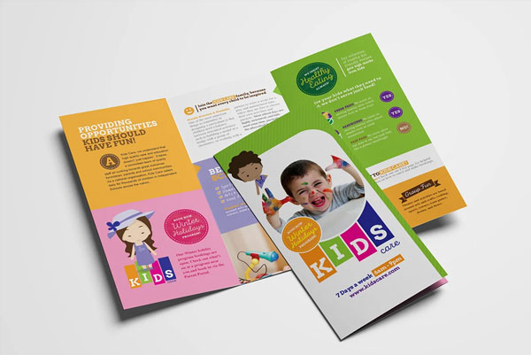 Kids Trifold After School Care Template