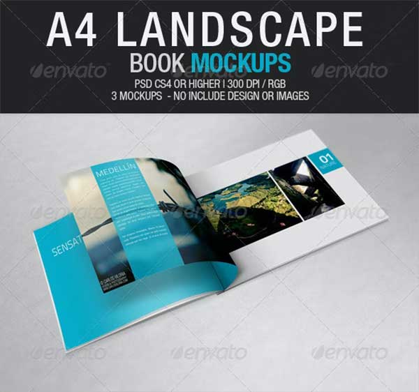 Landscape Book Mockups