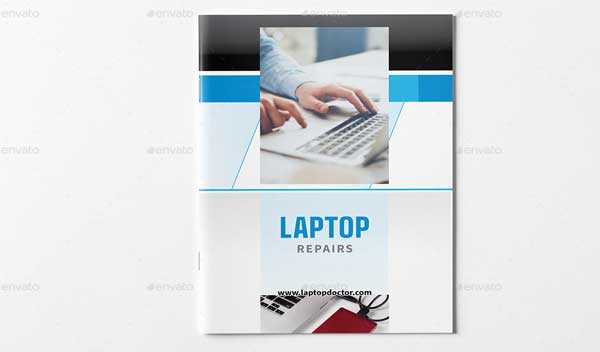 Laptop Repair Shop Information Booklet Brochure