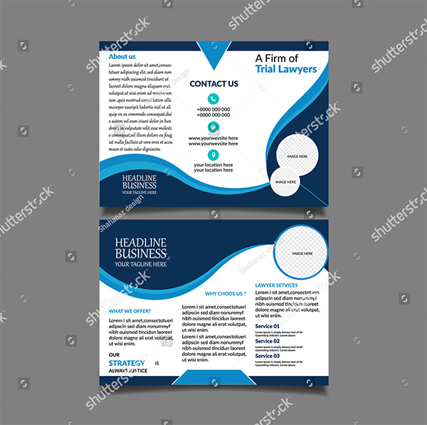 Law Firm Trifold Brochure Design