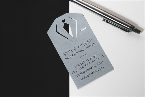 Lawyer Business Card Template Cutting File
