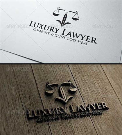  Lawyer Logo Designs Template