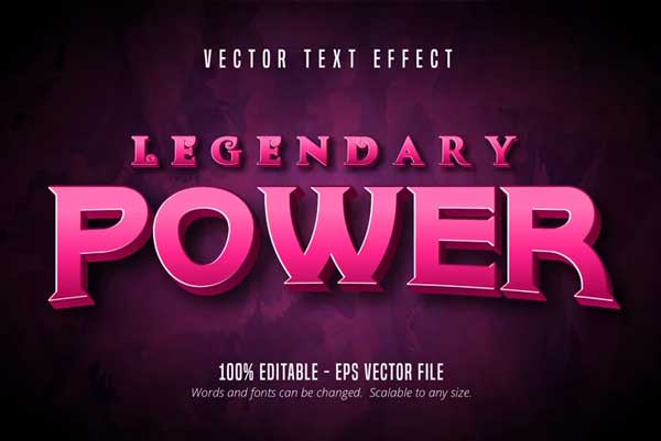 Legendary Power Text PS Actions