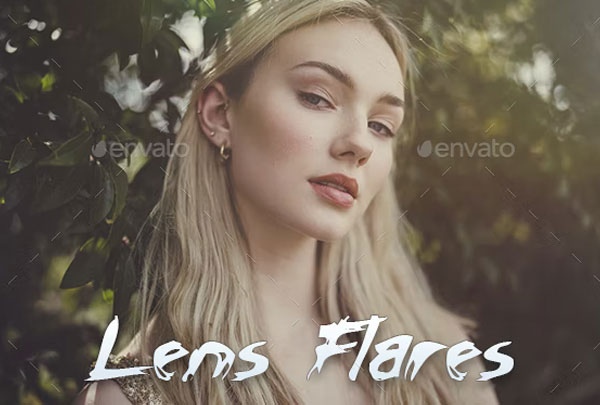 Lens Flares and Light Leaks Overlays Template