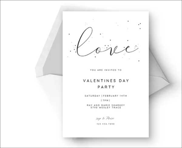 Love - Valentine's Day Invitation