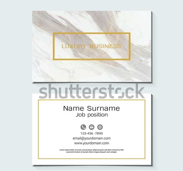 Luxury Business Cards Vector Template