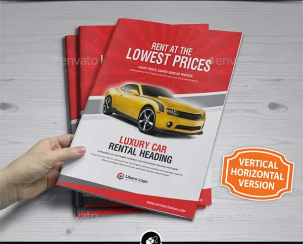 Luxury Car Sale Rental Brochure Design