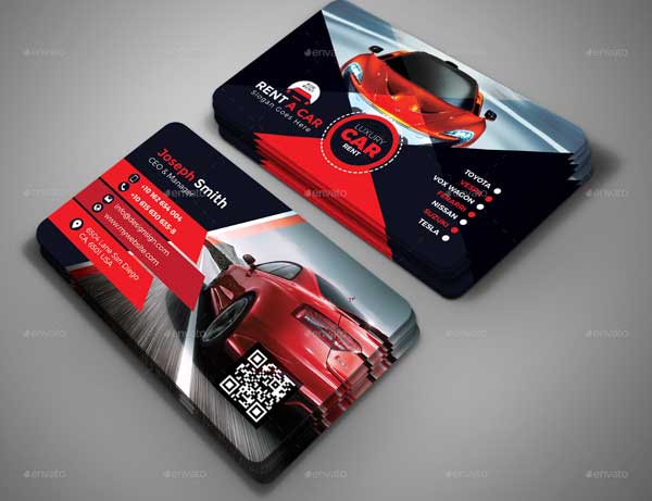 Luxury Rent A Car Business Card Template