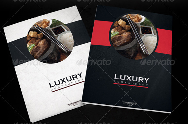 Luxury Restaurant Menu Design Template