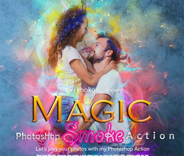 Magic Smoke Photoshop Action