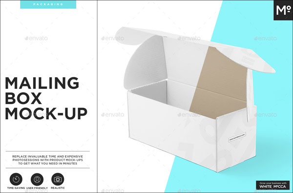 Mailing Box Mock-up Template