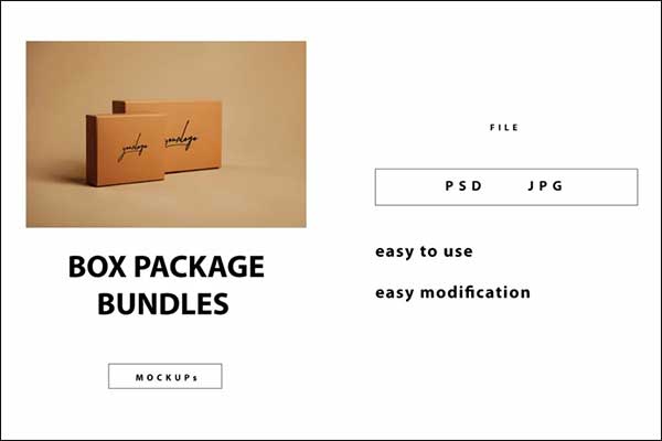 Mailing Box Package Mockup
