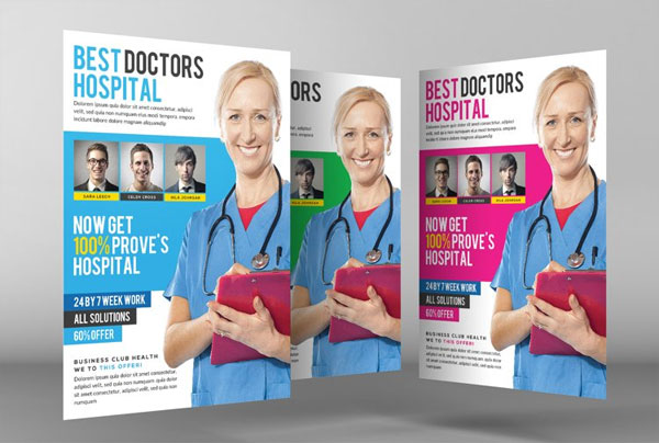 Medical Hospital Business Flyer Templates