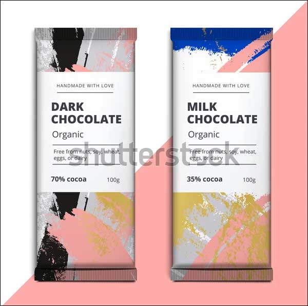 Milk Chocolate Bar Mockup