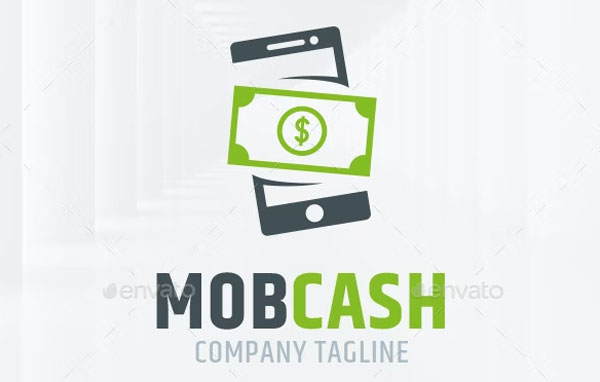 Mobile Cash Logo Template