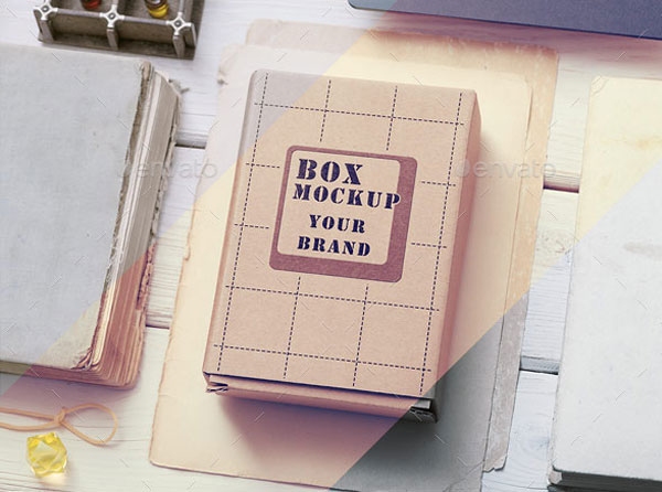 Mock-Up of Cardboard Box